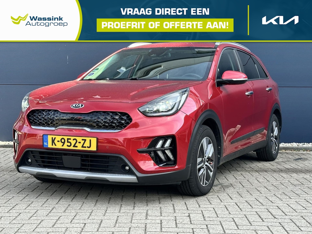 Kia Niro - 1.6 GDi Hybrid 141pk DCT6 DynamicPlusLine I Navigatie I Leder I Stuur- & Stoelverwarming | - AutoWereld.nl