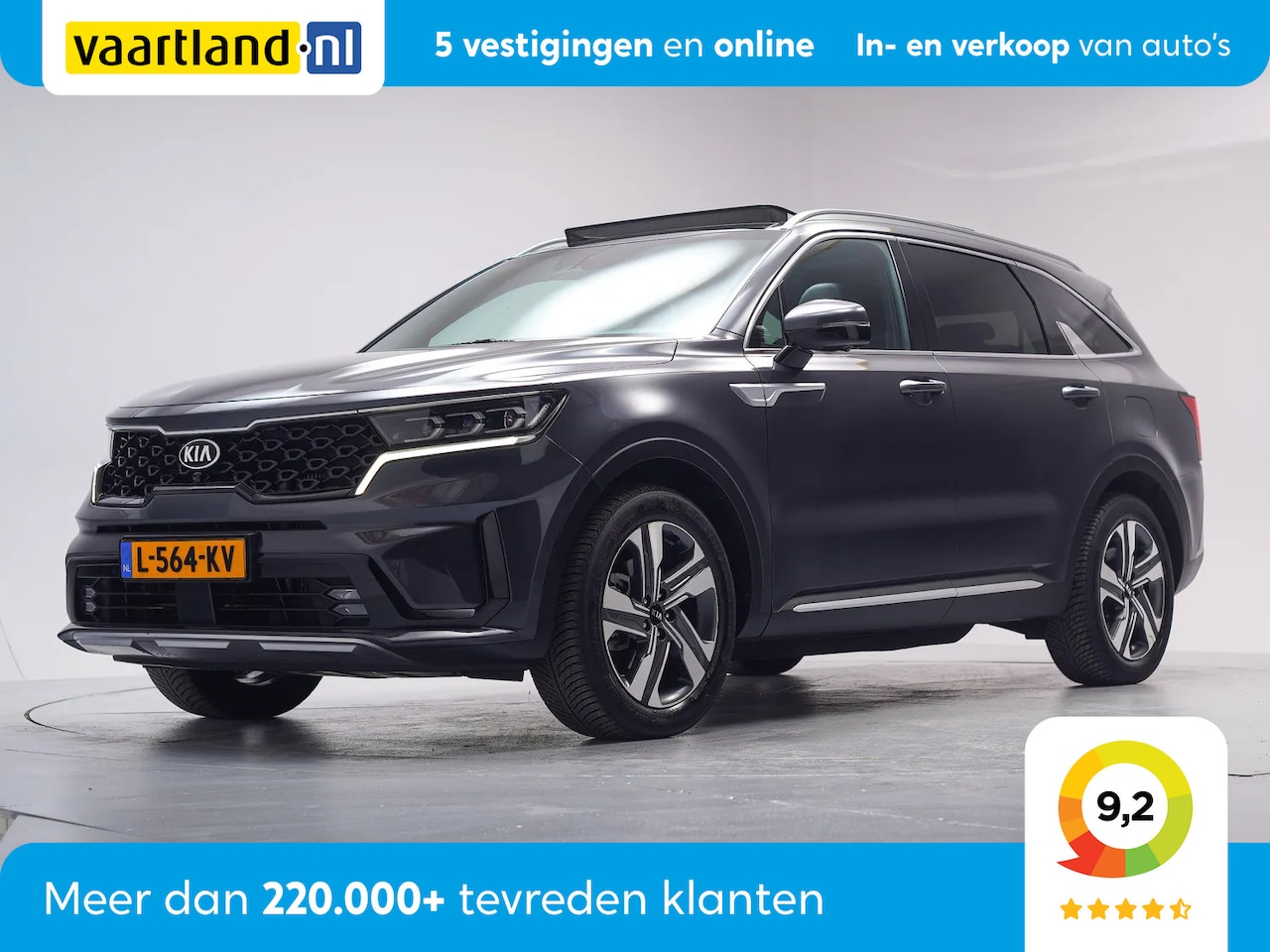 Kia Sorento - 1.6 T-GDI PHEV 4WD ExecutiveLine 7-Pers. [ Panorama Leder LED Navi 360°cam ] - AutoWereld.nl