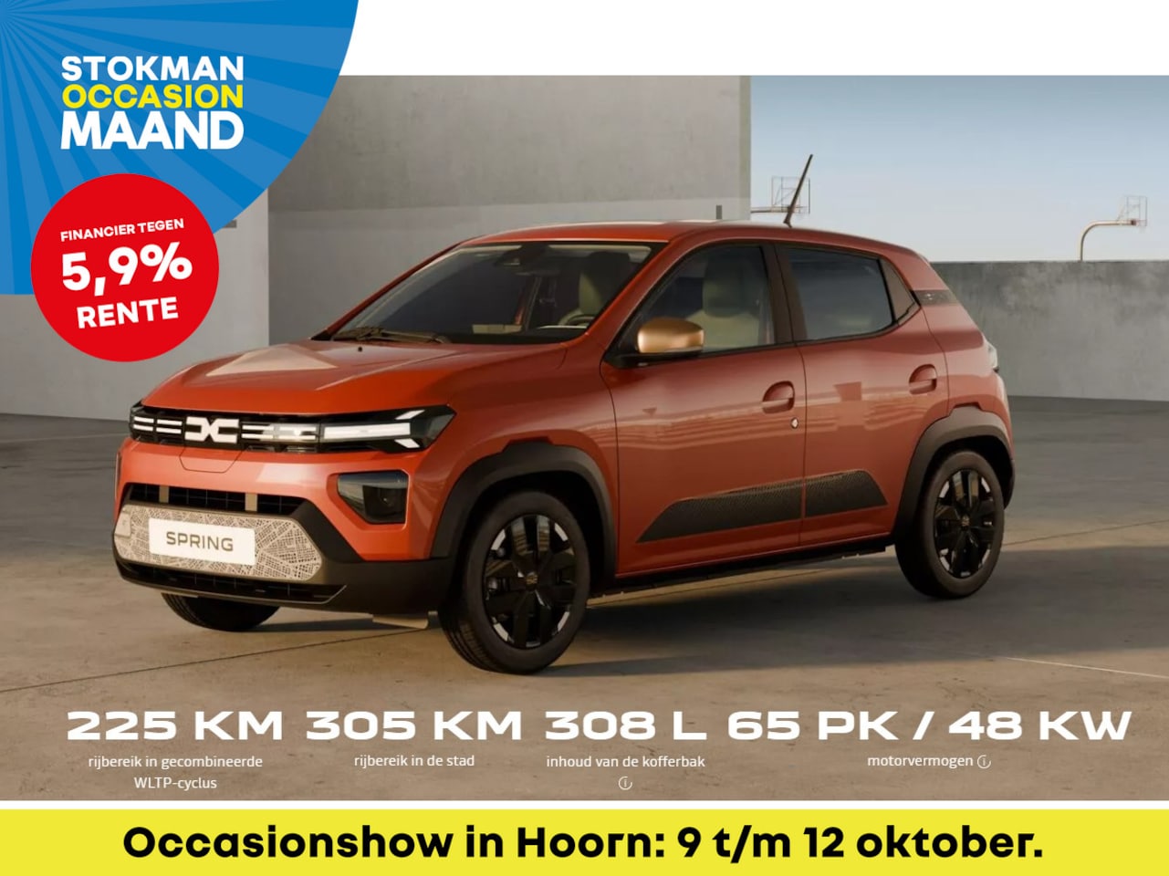 Dacia Spring - Extreme 65 26.8 kWh | Opbergvak motorruimte | Camera | Navigatie | Sensoren achter | Demon - AutoWereld.nl