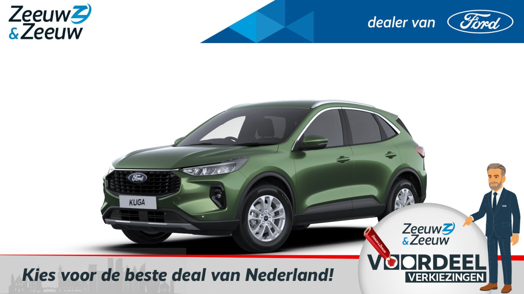 Ford Kuga - 2.5 PHEV Titanium | Nieuw te bestellen | Prijs inclusief 4000 euro Ford Voordeel | Financi - AutoWereld.nl