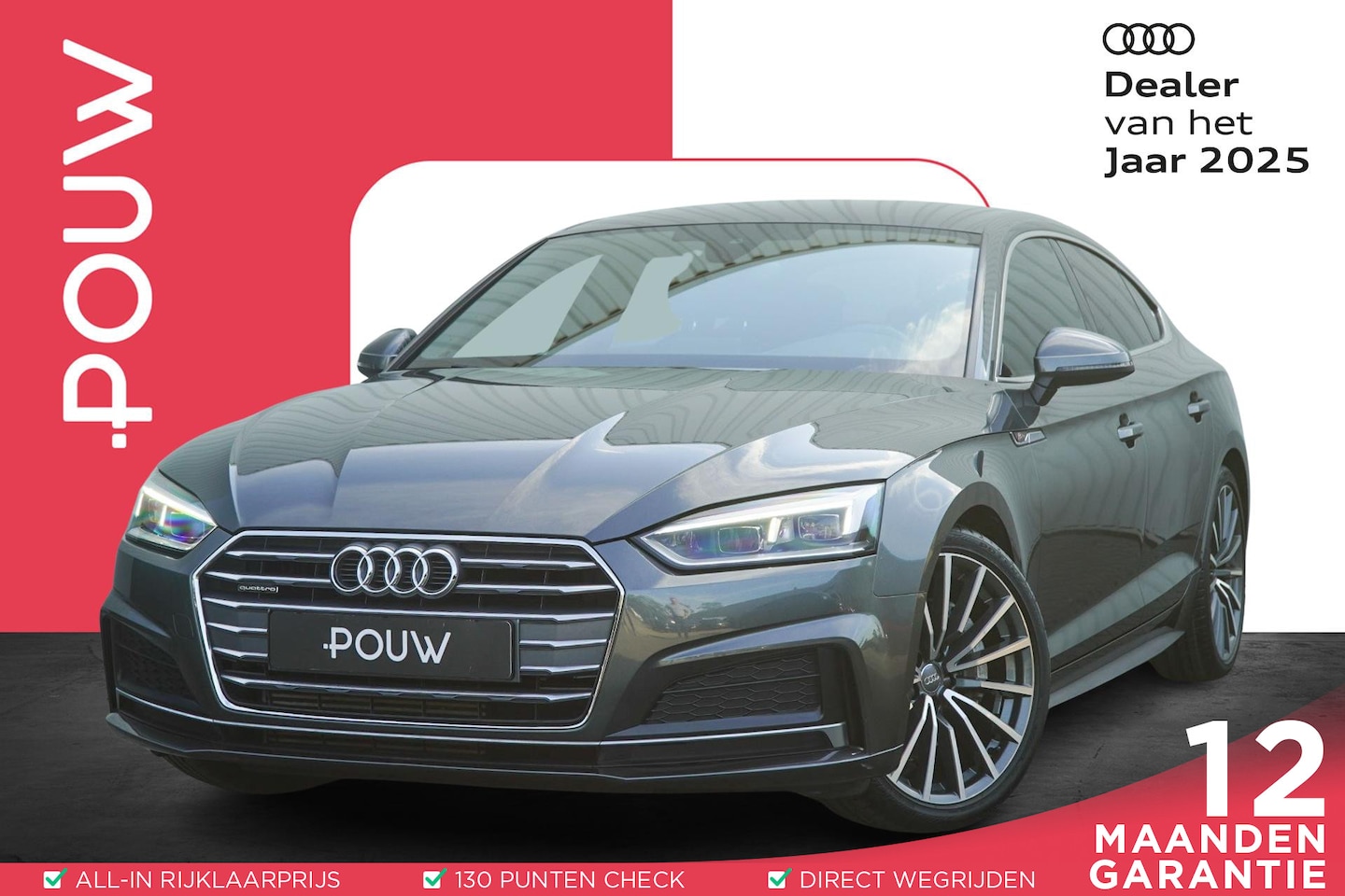Audi A5 Sportback - 2.0 TFSI 252pk quattro Sport Pro Line S | LED Koplampen | Navigatie | Elektrische Achterkl - AutoWereld.nl