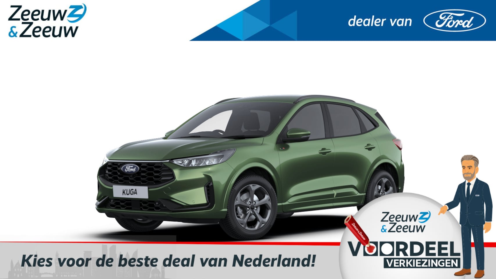 Ford Kuga - 2.5 PHEV ST-Line | Nieuw te bestellen | Prijs inclusief 4000 euro Ford Voordeel | Financie - AutoWereld.nl