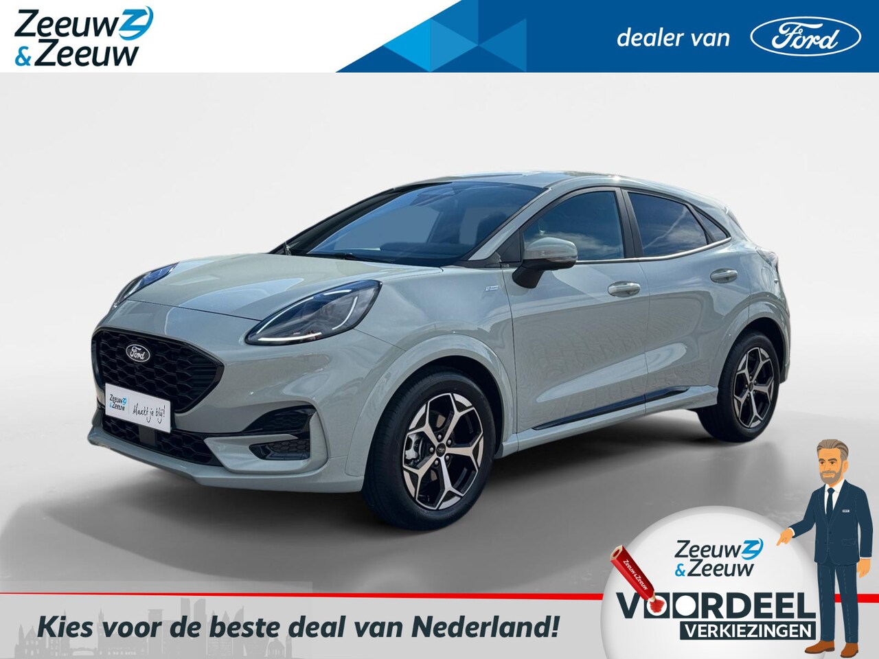 Ford Puma - 1.0 EcoBoost Hybrid ST-Line | Verwachte Levertijd 3 Weken | Prijs inclusief 4000 Euro Ford - AutoWereld.nl