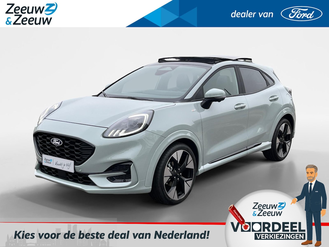 Ford Puma - 1.0 EcoBoost Hybrid ST-Line X | Verwachte Levertijd 3 Weken | Prijs Inclusief 5000 Euro Fo - AutoWereld.nl