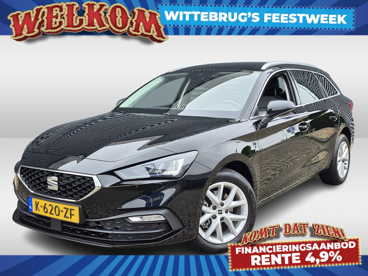 SEAT Leon Sportstourer - 1.0 TSI Style Launch Edition | Navigatie | Lichtmetalen Velgen | Parkeersensoren voor en a - AutoWereld.nl