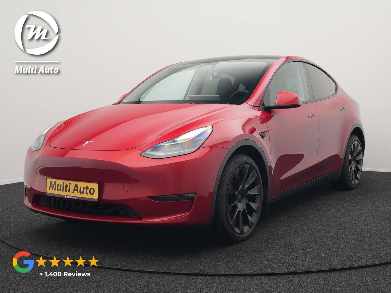 Tesla Model Y - Long Range AWD 75 kWh Elektrisch 441pk Dealer O.H. | Panodak | Adaptive Cruise | 360 Camer - AutoWereld.nl
