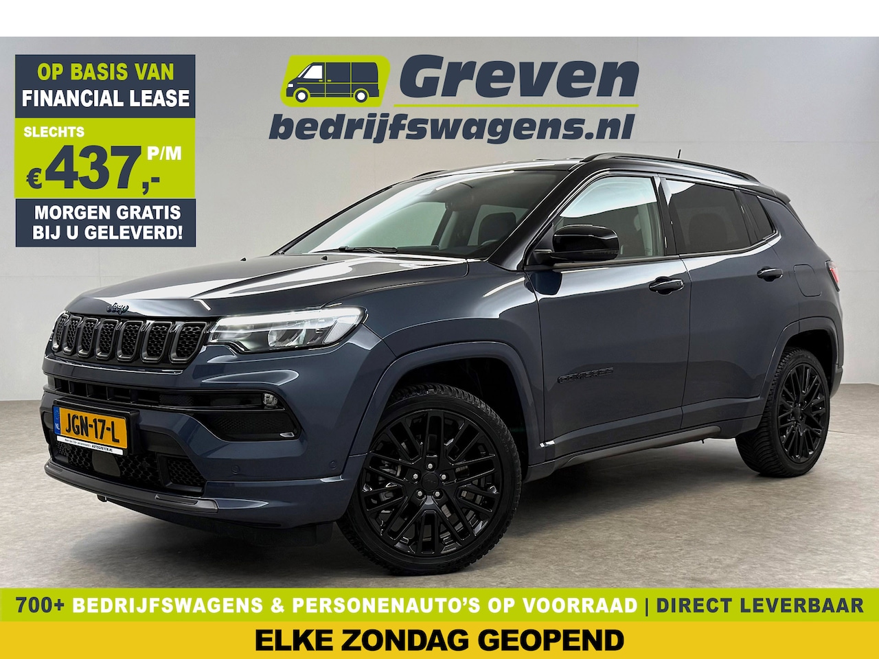 Jeep Compass - 4xe Plug-in Hybrid 240PK | Virtual | Camera | Verwarmd stuur/stoel | Carplay | Leder | Key - AutoWereld.nl