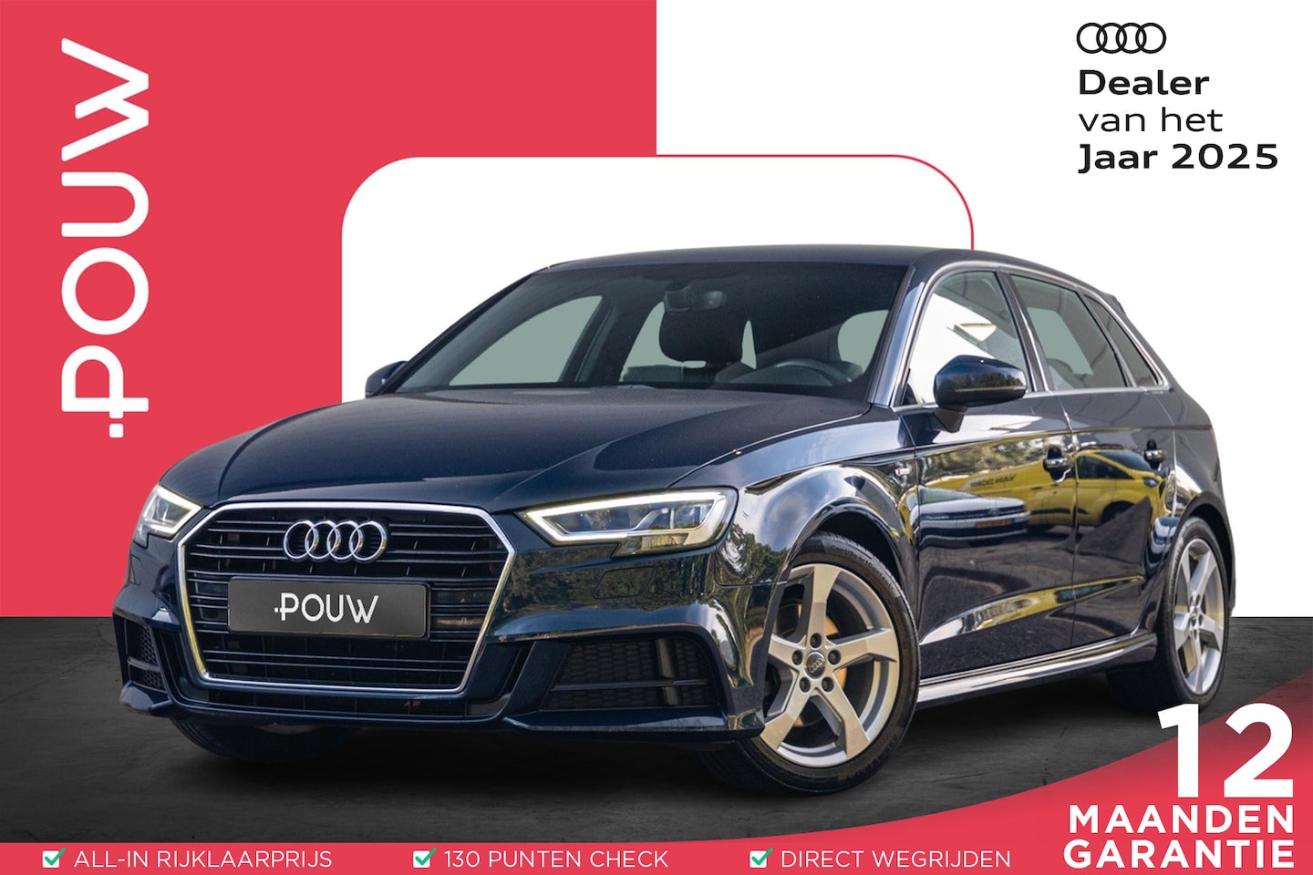 Audi A3 Sportback - 1.4 TFSI 150pk S-tronic CoD S Line Edition | Navigatie | Cruise Control | PDC Achter - AutoWereld.nl