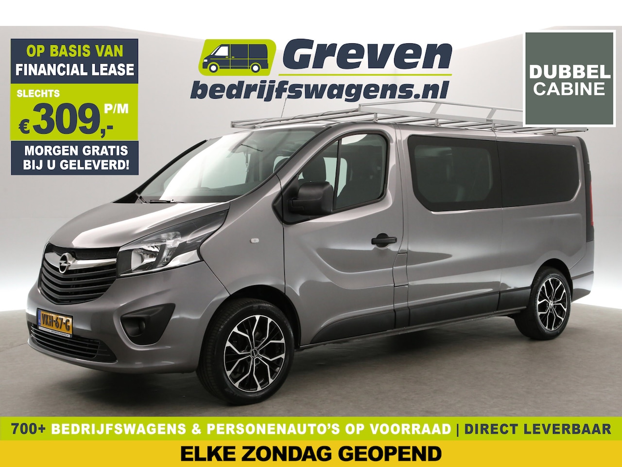 Opel Vivaro - 1.6 CDTI L2H1 | DC | 6-Zits | Airco | Cruise | Camera | Navi | Parkeersens. | Trekh. | Imp - AutoWereld.nl