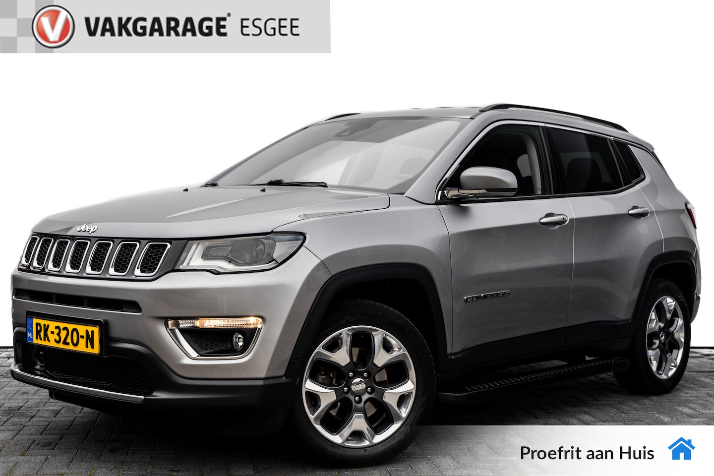 Jeep Compass - 1.4 MultiAir Limited 4x4 RIJKLAAR INCL : GARANTIE. | Clima |  Keyless entry | Navigatie | - AutoWereld.nl