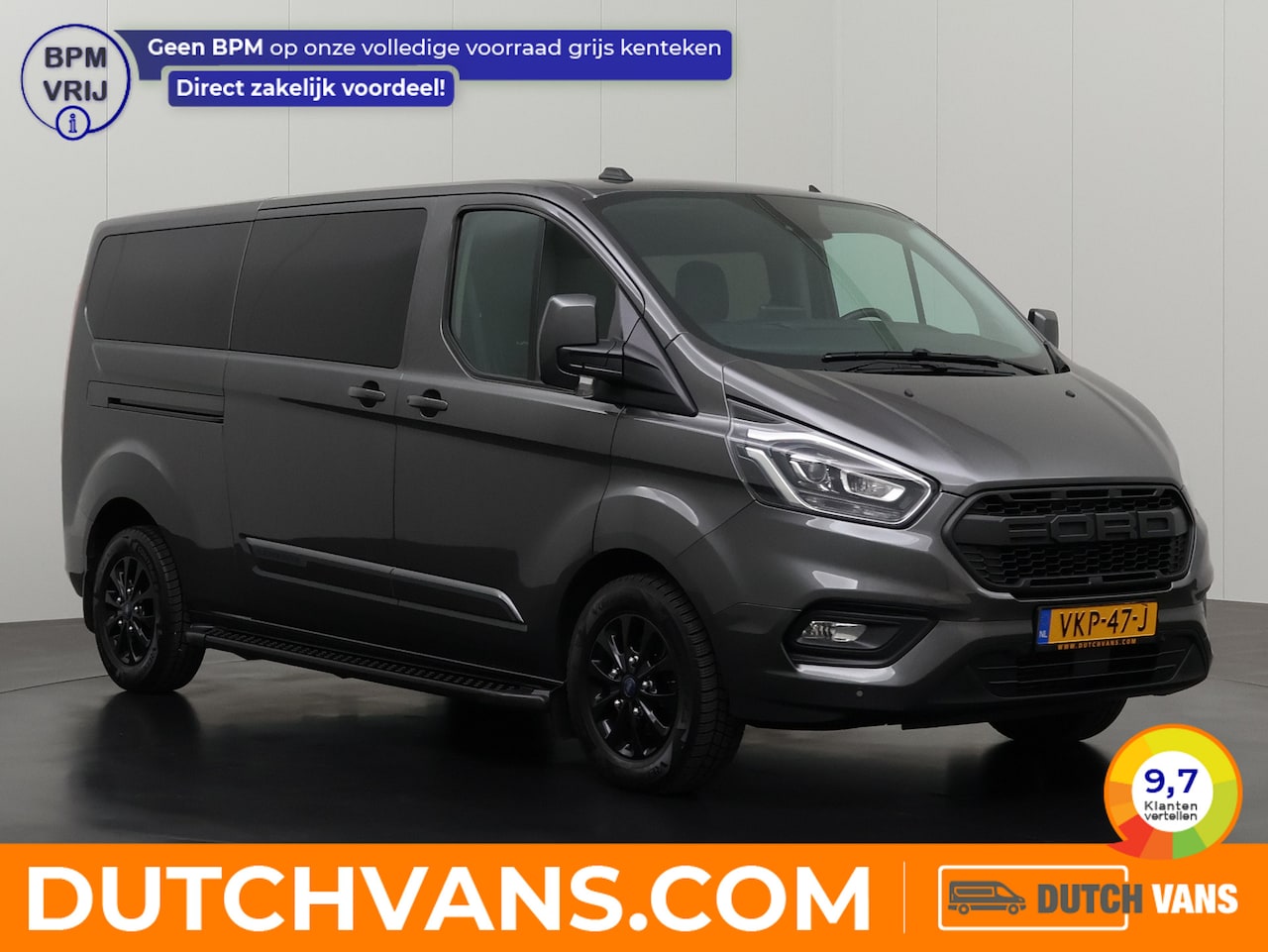 Ford Transit Custom - 2.0TDCI Automaat Lang Platinum Edition Dubbele Cabine | Navigatie | Camera | Leder | 2xSch - AutoWereld.nl
