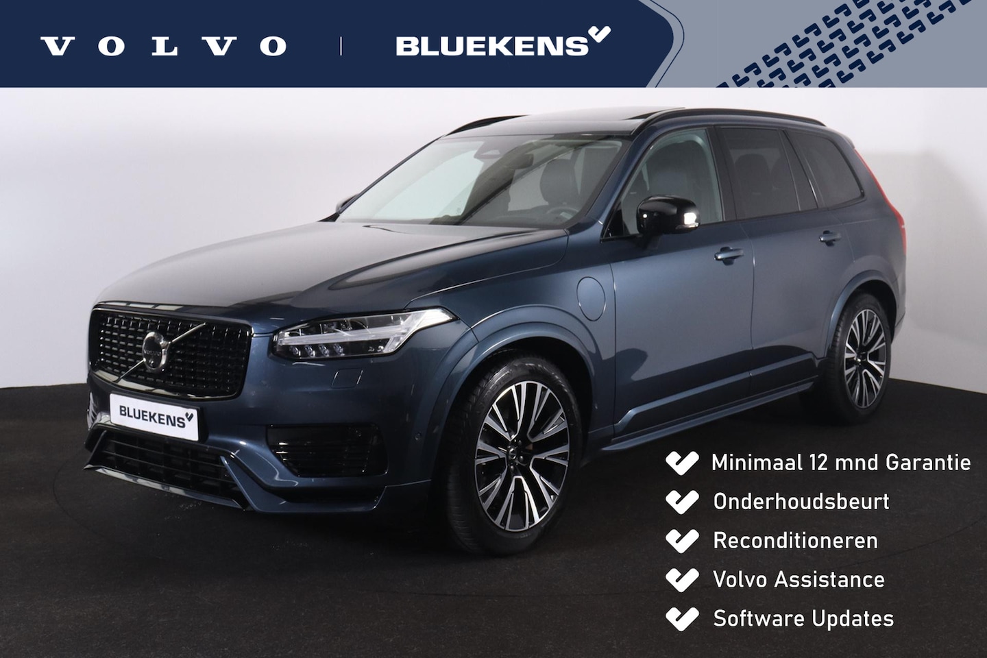 Volvo XC90 - T8 Recharge AWD Ultra Dark - Luchtvering - Panorama/schuifdak - IntelliSafe Assist & Surro - AutoWereld.nl