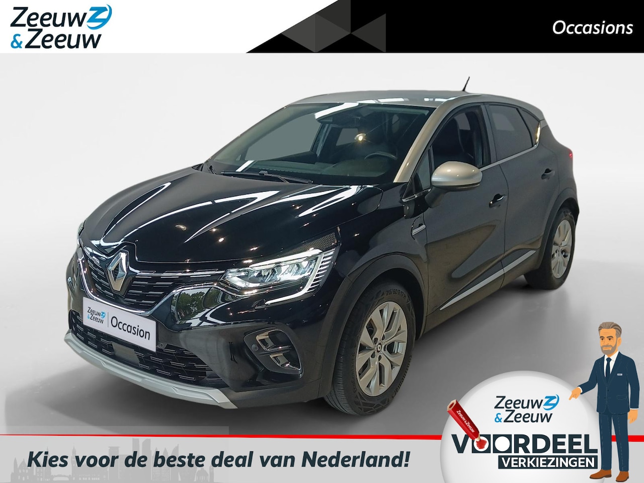 Renault Captur - 1.6 E-Tech Hybrid 145 Intens *Automaat*Navigatie via Carplay*Parkeercamera*Climate Control - AutoWereld.nl