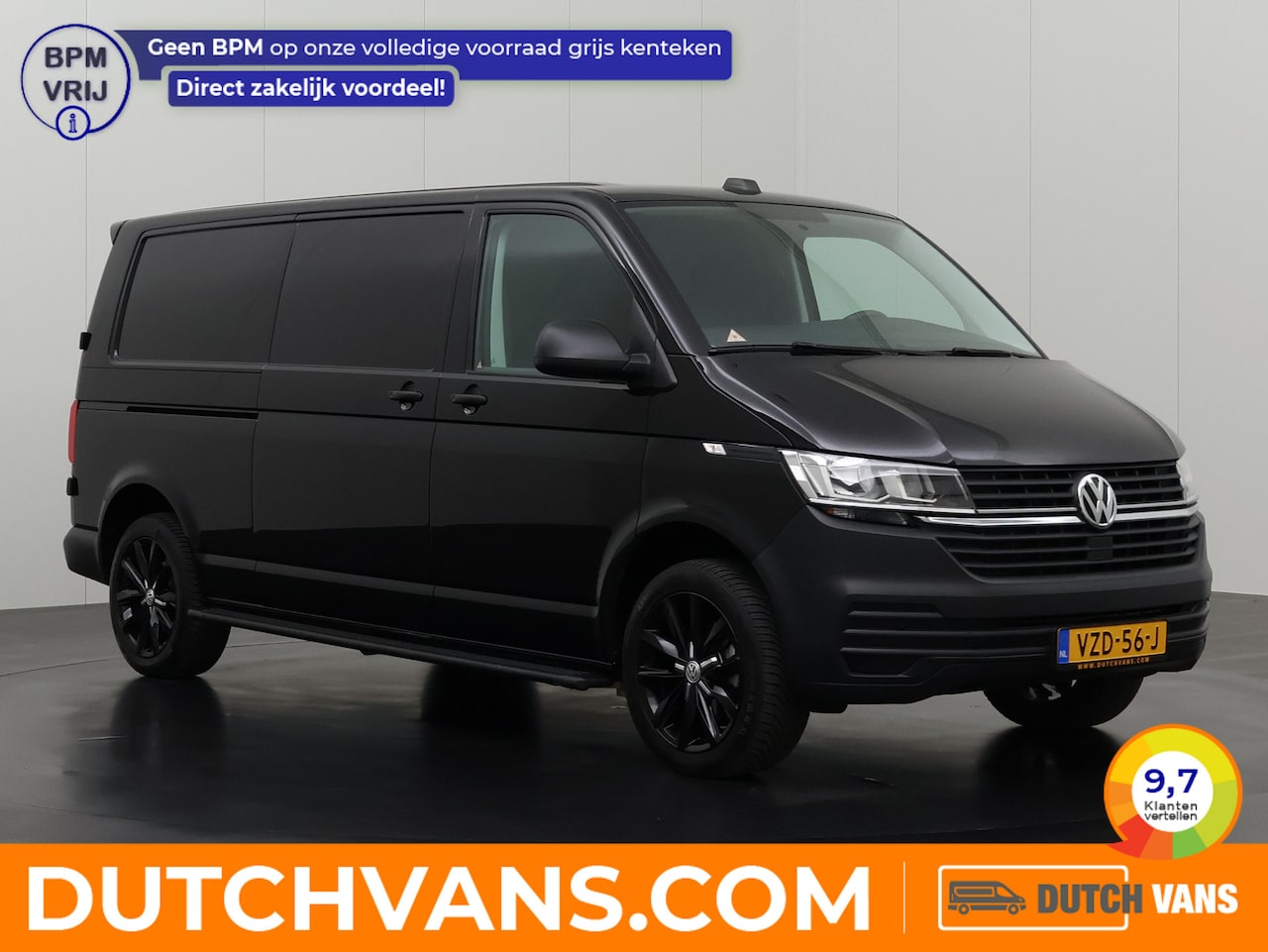 Volkswagen Transporter - 2.0TDI Lang Black Edition | Multimedia | Camera | 3-Persoons | Betimmering - AutoWereld.nl