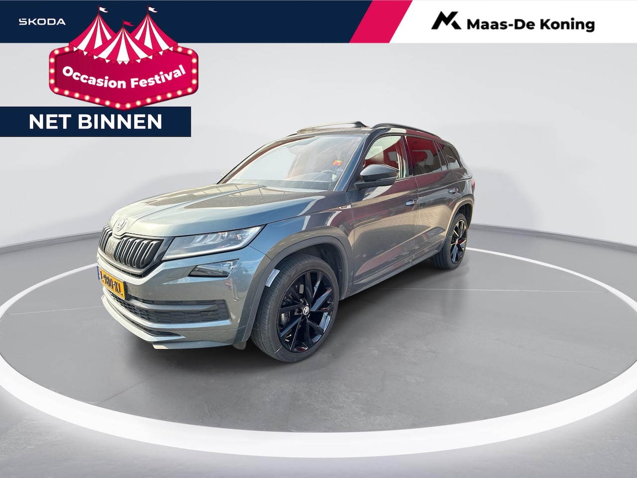Skoda Kodiaq - 1.5 TSI 150pk DSG Sportline Business · Panoramadak · Elek. Bestuurdersstoel · Elek. Achter - AutoWereld.nl