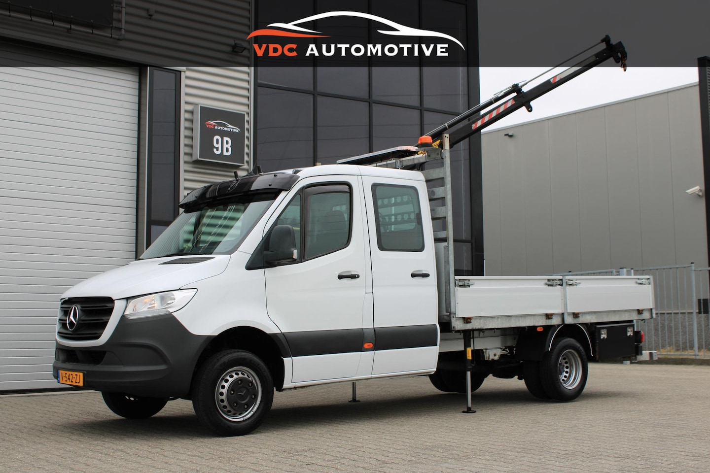Mercedes-Benz Sprinter - 514 2.2 CDI L3 DC Automaat | HIAB Kraan 995 KG | Trekhaak | Laadbak | 3,5 T | Lengte 3 | D - AutoWereld.nl