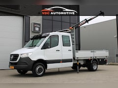 Mercedes-Benz Sprinter - 514 2.2 CDI L3 DC Automaat | HIAB Kraan 995 KG | Trekhaak | Laadbak | 3, 5 T | Lengte 3 |