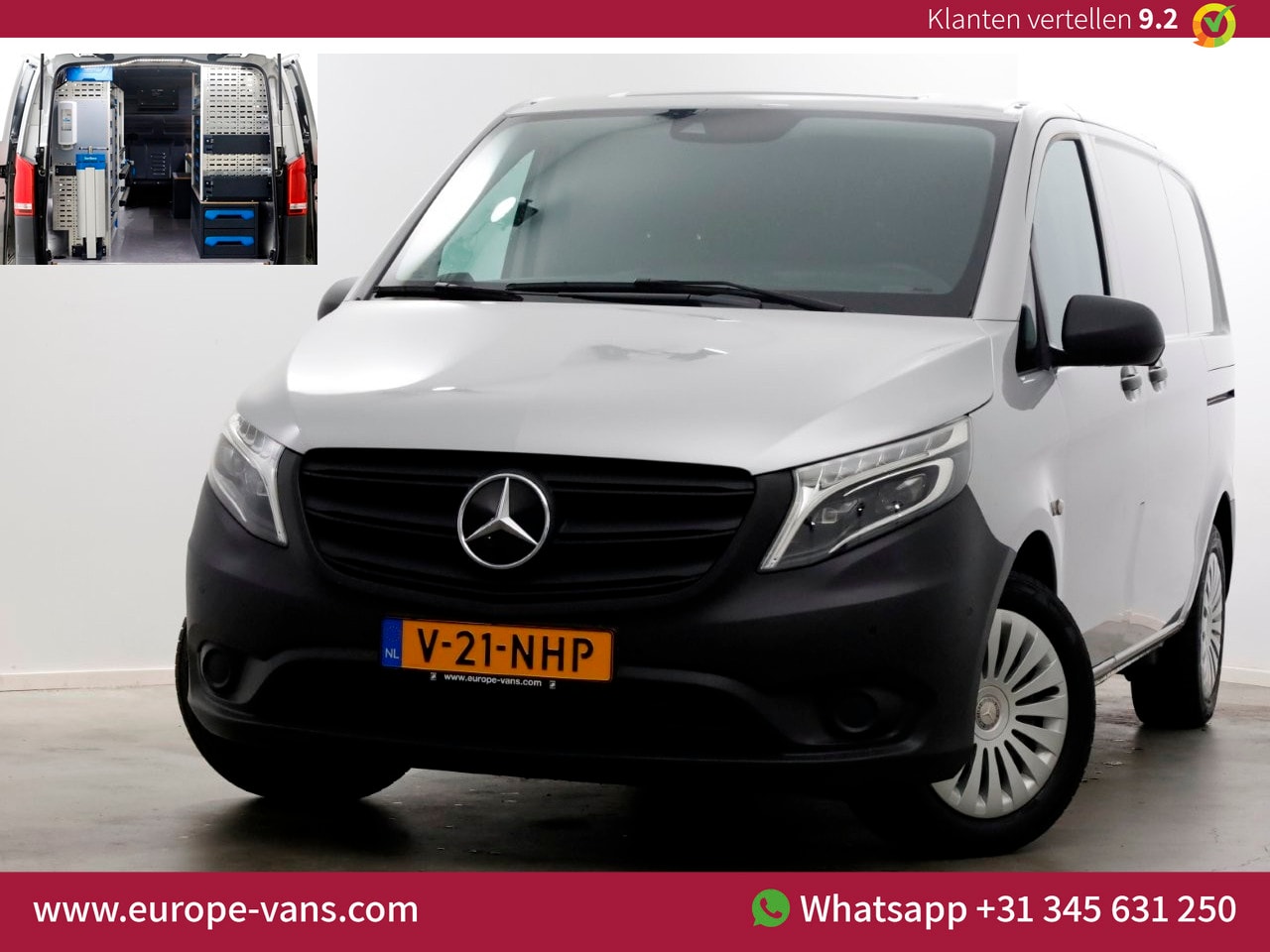 Mercedes-Benz Vito - 114 CDI 136pk Compact 9G Automaat 2x Schuifdeur/LED/Camera/Navi/Inrichting 07-2022 - AutoWereld.nl