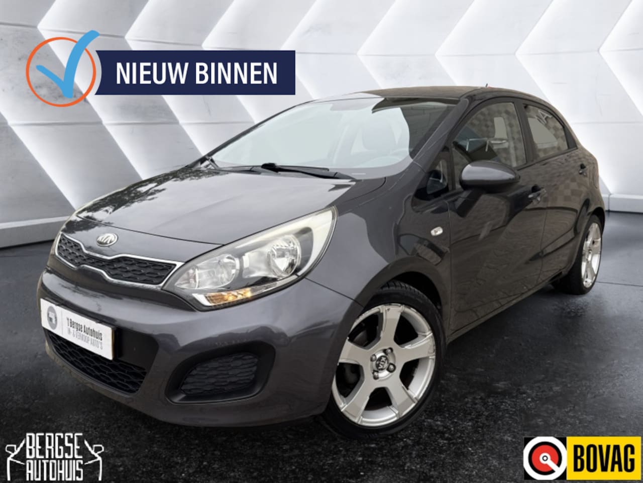 Kia Rio - 1.2 CVVT Comf. Pack Airco Navi Lmv BT Nap - AutoWereld.nl
