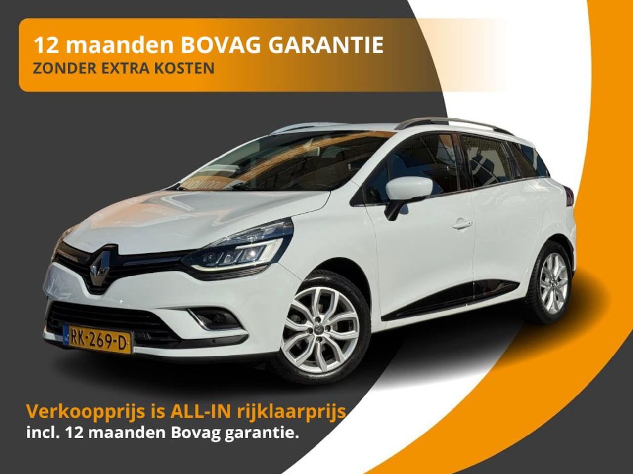 Renault Clio Estate - ESTATE TCe 90 INTENS HALF LEDER/NAVI/LED/CAMERA/NL-AUTO/1e EIG. - AutoWereld.nl