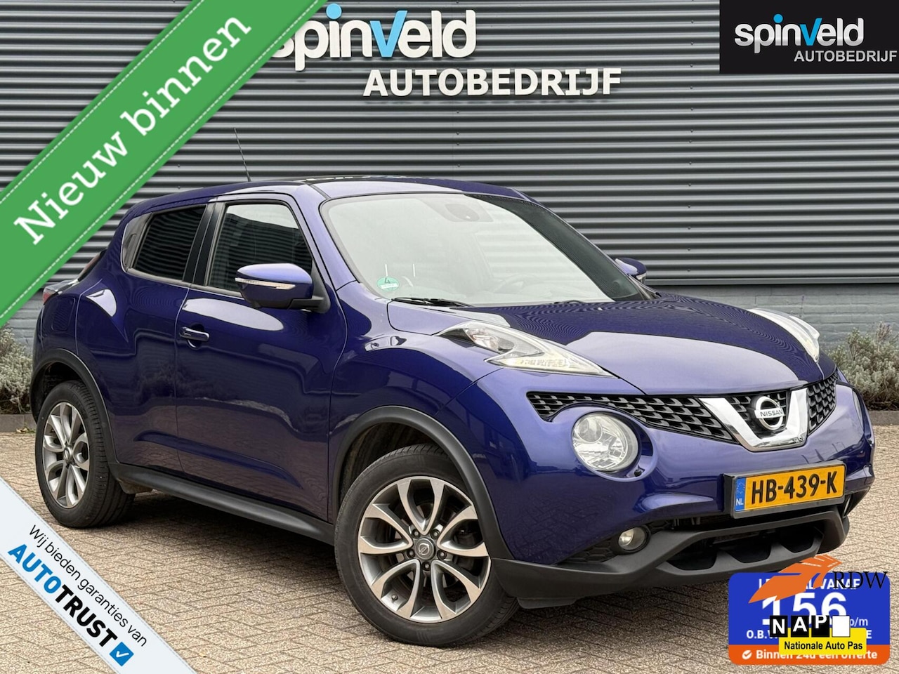 Nissan Juke - 1.2 DIG-T S/S Tekna BJ`15 NAP NL Schuifdak Navi Cruise Climate - AutoWereld.nl