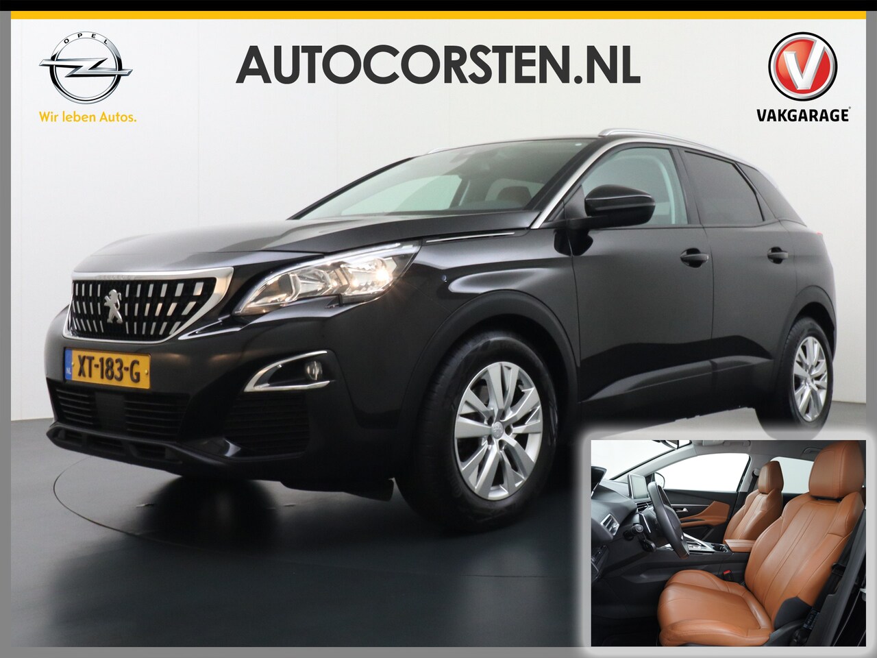 Peugeot 3008 - 1.2T 131PK Automaat Leder Apple Carplay Android Auto Navi Ecc Cruise Control Pdc Wifi Pure - AutoWereld.nl