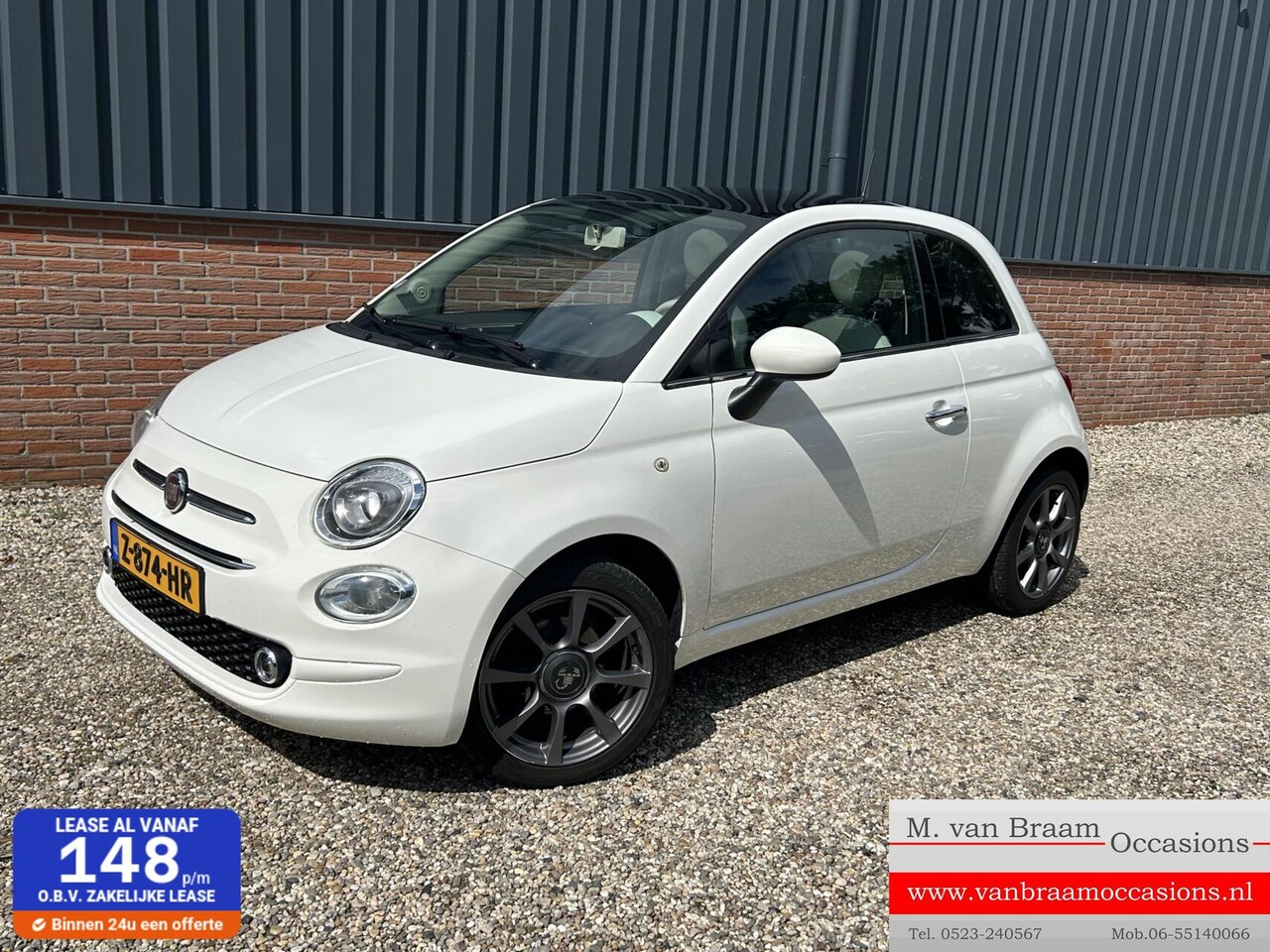 Fiat 500 - 1.2 Panoramadak/Lmv/Audio/Cruise - AutoWereld.nl