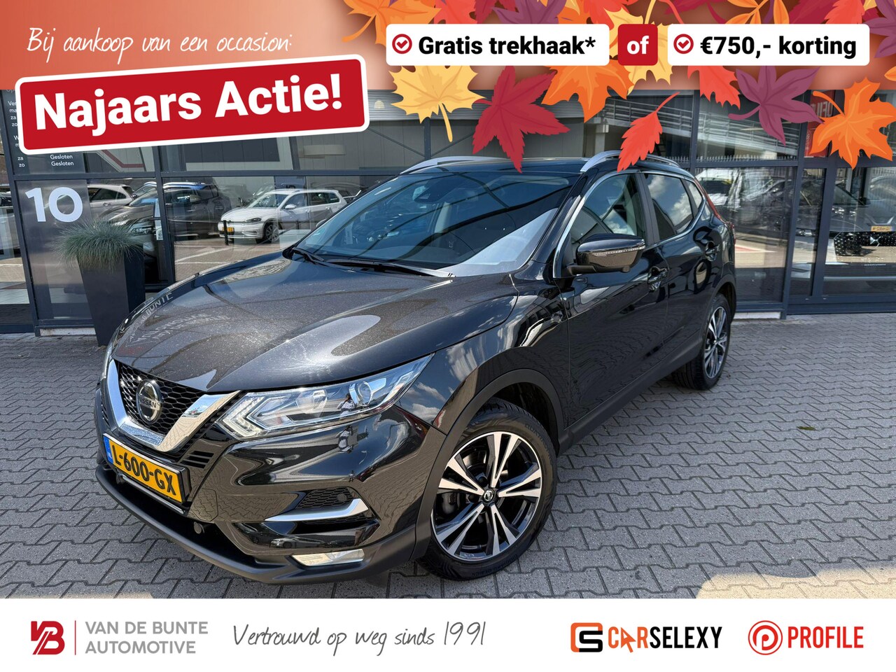 Nissan Qashqai - 1.3 DIG-T N-Connecta *LPG G3 & Trekhaak* - AutoWereld.nl