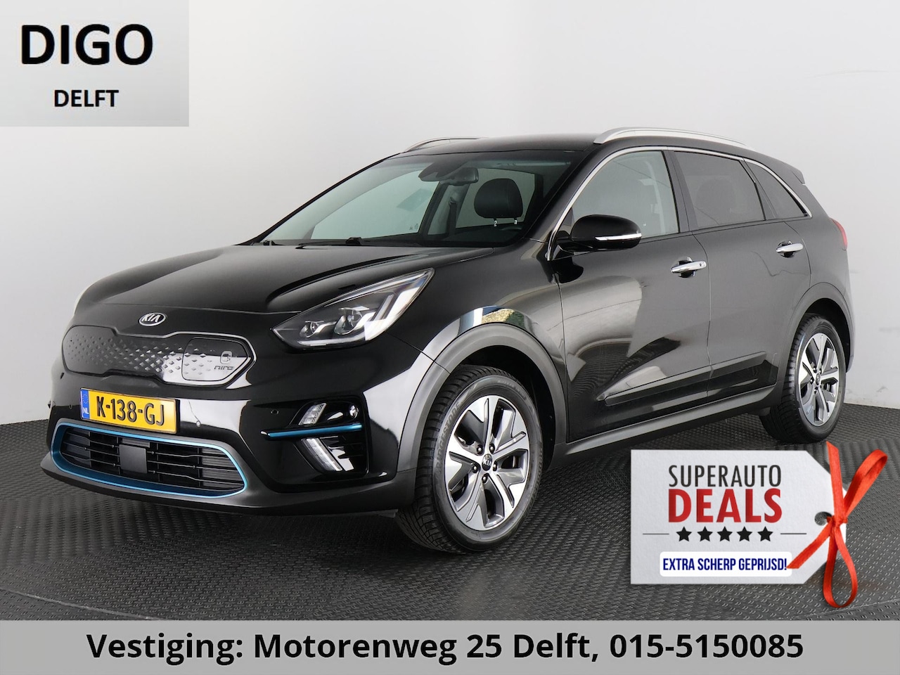 Kia e-Niro - ExecutiveLine 64 kWh 1e EIG ACCUTEST 100% BIJNA 2021! 204 PK WLTP 468 KM!! NAVI.DODEHOEK W - AutoWereld.nl