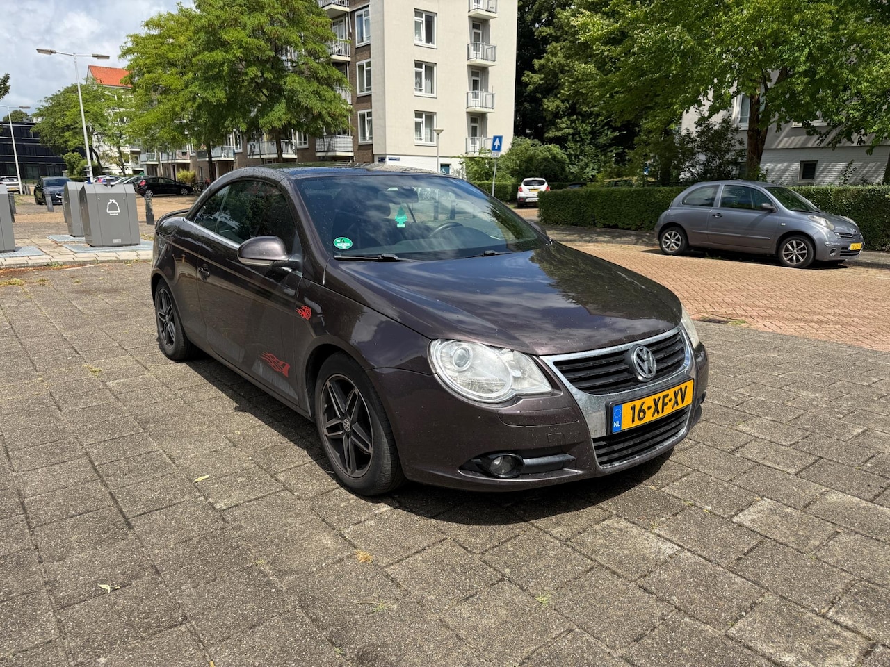Volkswagen Eos - 2.0-16v FSI Rood Leder NW APK Cruise Trekhaak - AutoWereld.nl