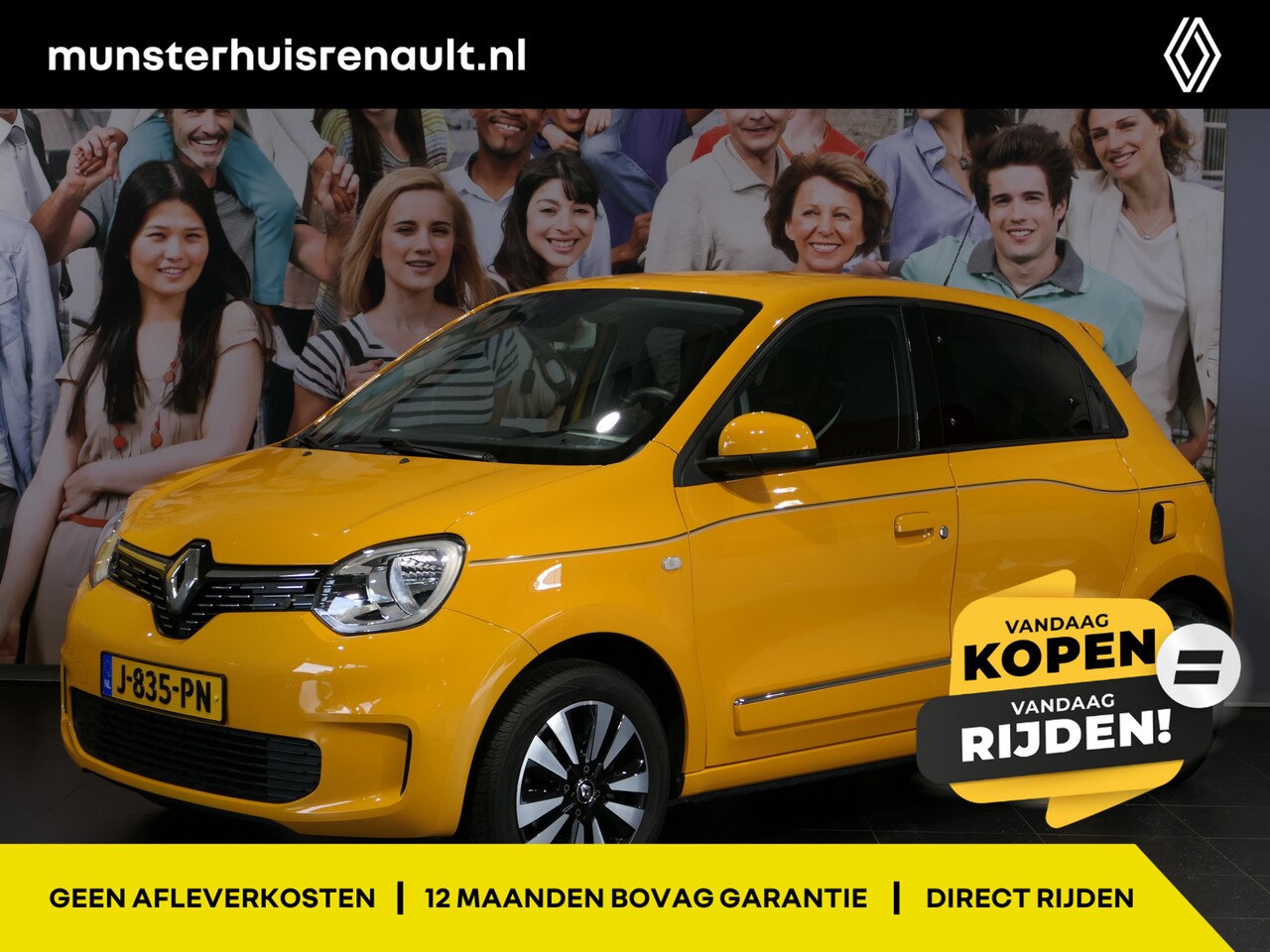 Renault Twingo - 1.0 SCe Intens *Apple carplay & android auto* - Cruise, sensor achter, airco - AutoWereld.nl