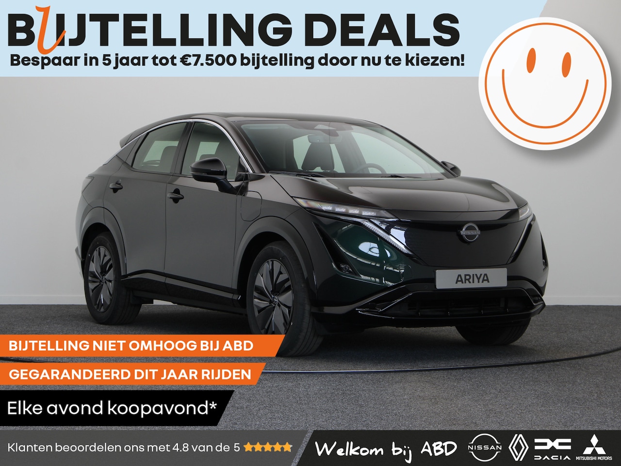 Nissan Ariya - Limited Edition - 87 kWh 87 kWh Batterij | 19" lichtmetalen velgen + aerocover | 22 kW ing - AutoWereld.nl