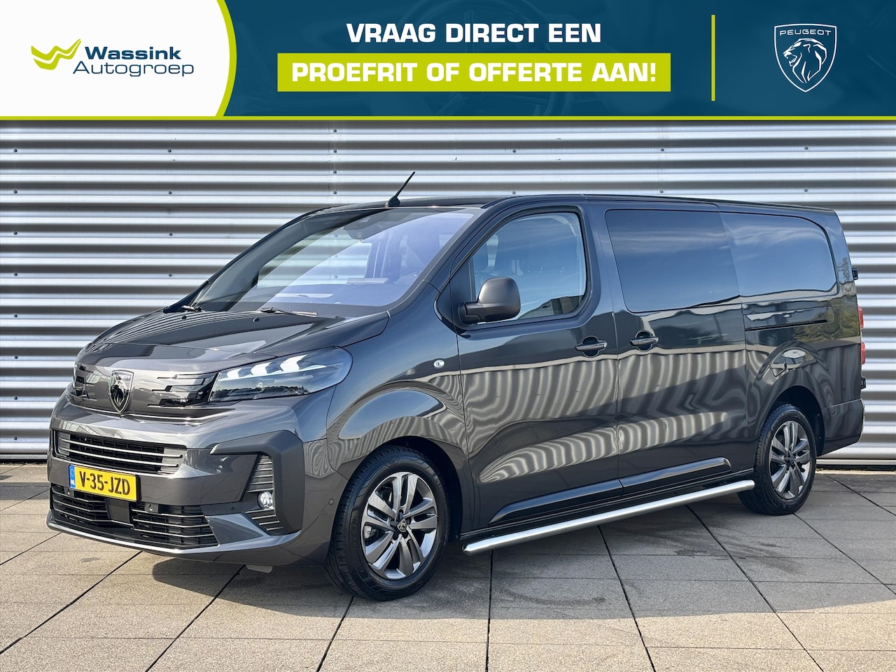 Peugeot Expert - Dubbel cabine 2.0 BlueHDi 145pk EAT8 | Dynamic Comfort NAV pakket | Houten afwerking laadr - AutoWereld.nl