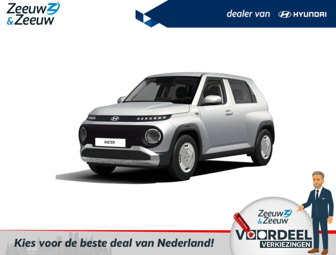 Hyundai Inster - E-Motion 49 kWh RIJKLAAR NU 23.900,- | Private lease €299,- | DIRECT RIJDEN! - AutoWereld.nl