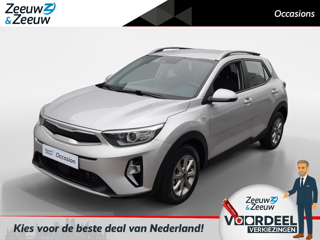 Kia Stonic - 1.0 T-GDi MHEV DynamicLine 1e Eigenaar | Dealer onderhouden | Fabrieksgarantie t/m 20-07-2 - AutoWereld.nl