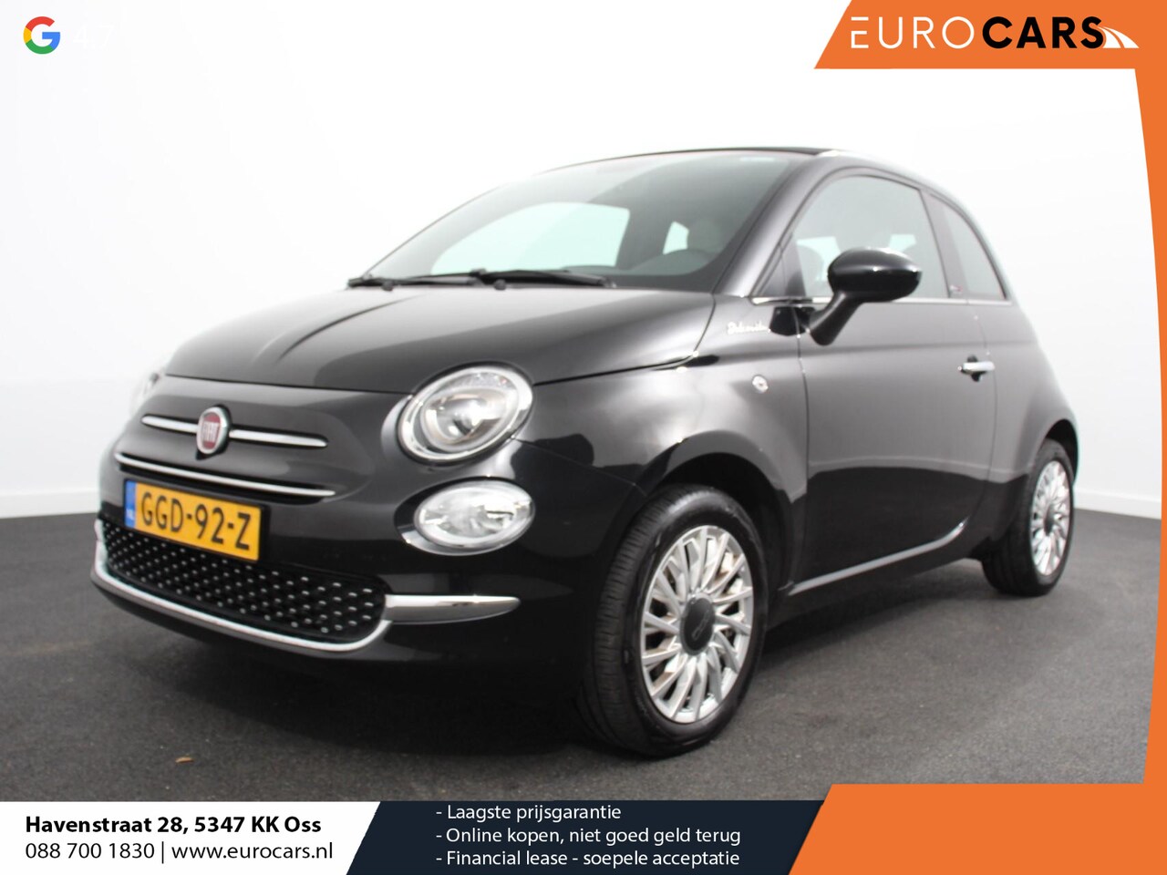 Fiat 500 C - 1.0 Hybrid 69pk Dolcevita | Navigatie | Apple Carplay/Android Auto | Parkeersensor achter - AutoWereld.nl