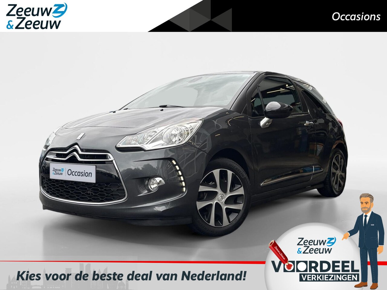 Citroën DS3 - 1.2 VTi So Chic | Sportstoelen | Navi | Bluetooth | Parkeersens. | Trekhaak | - AutoWereld.nl