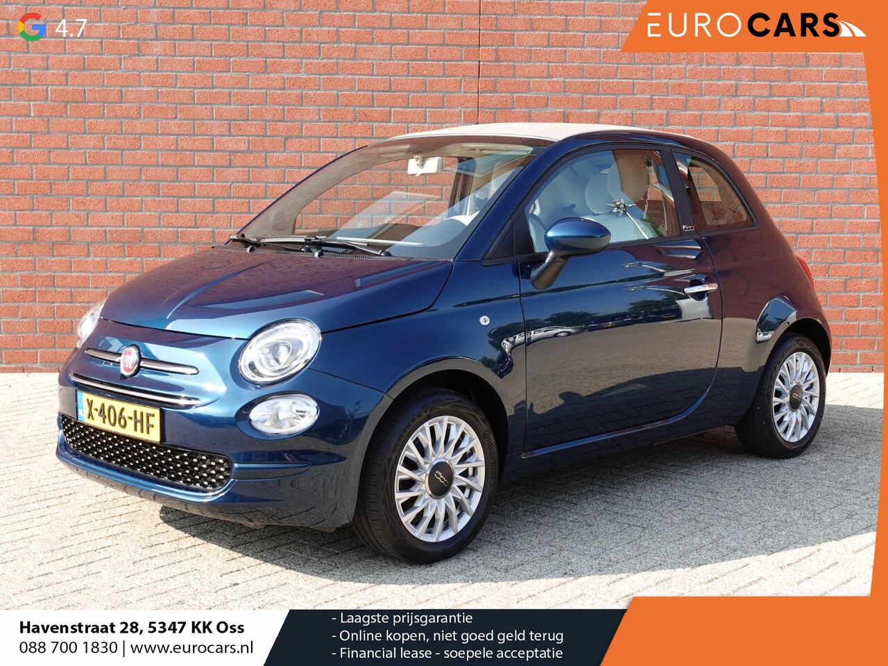 Fiat 500 C - 1.2 Lounge Automaat | Cruise Control | Parkeersensoren Achter | Climate Control | Elektris - AutoWereld.nl