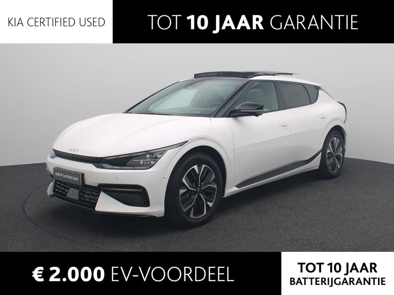 Kia EV6 - GT-Line 77.4 kWh | LED | Stoelverwarming | Panoramadak | Apple Carplay - Android Auto - AutoWereld.nl