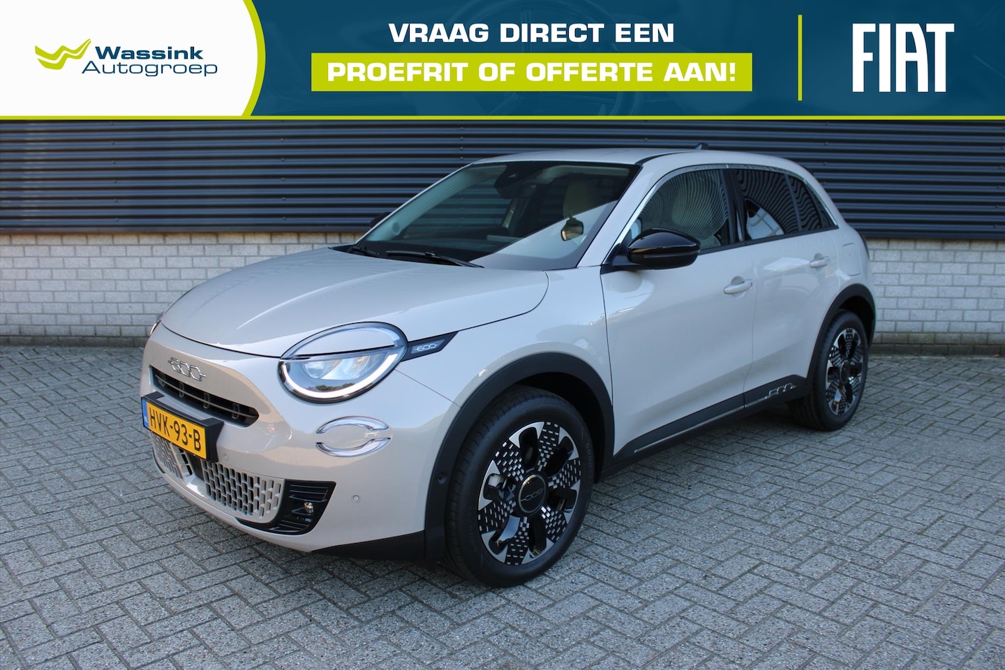 Fiat 600 - La Prima Hybrid Turbo Charged 136pk I Automaat I Vegen Leather I Elektrische Stoelverstell - AutoWereld.nl