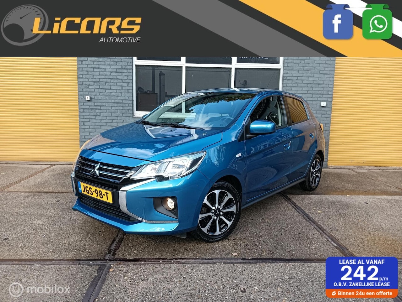 Mitsubishi Space Star - 1.2 automaat Instyle Navi/stoelverwarming/PDC/cruise - AutoWereld.nl