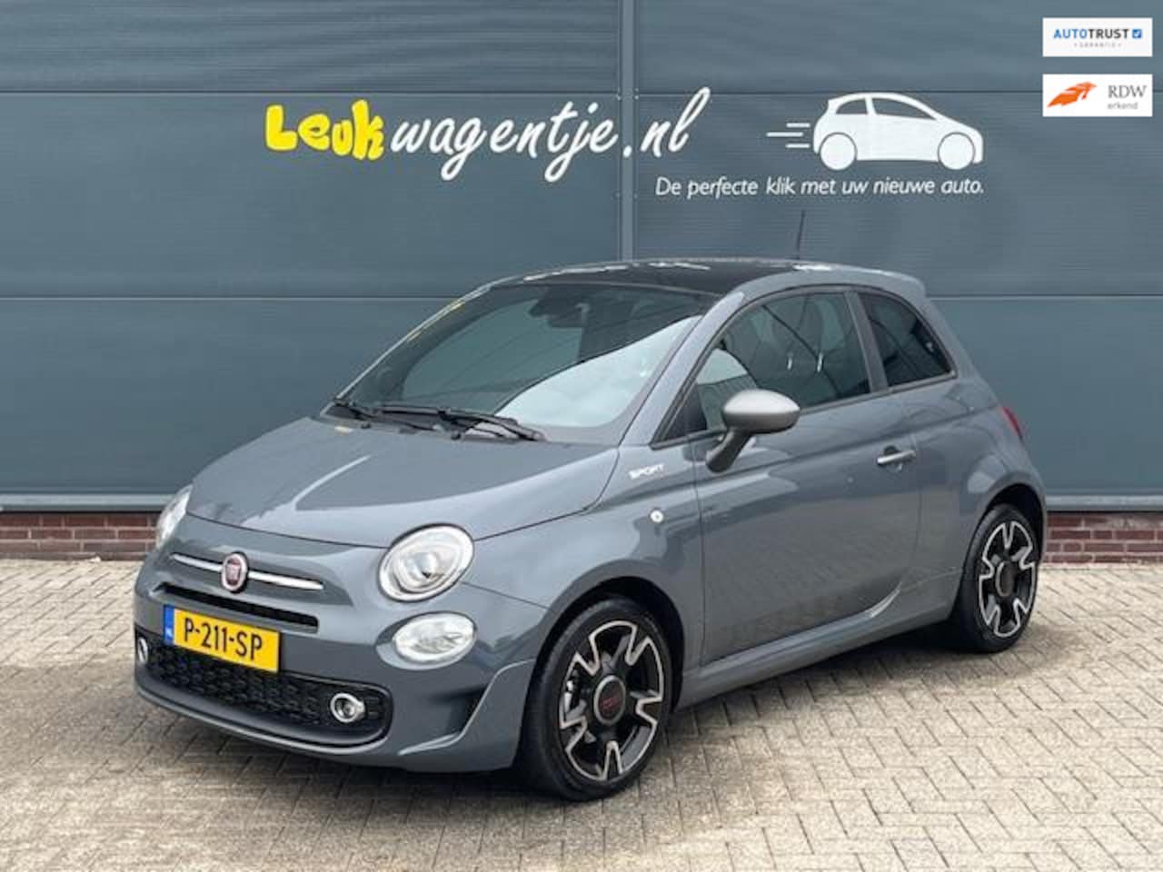 Fiat 500 - 1.0 Hybrid Sport *pano* carplay *climate *cruise *16” - AutoWereld.nl