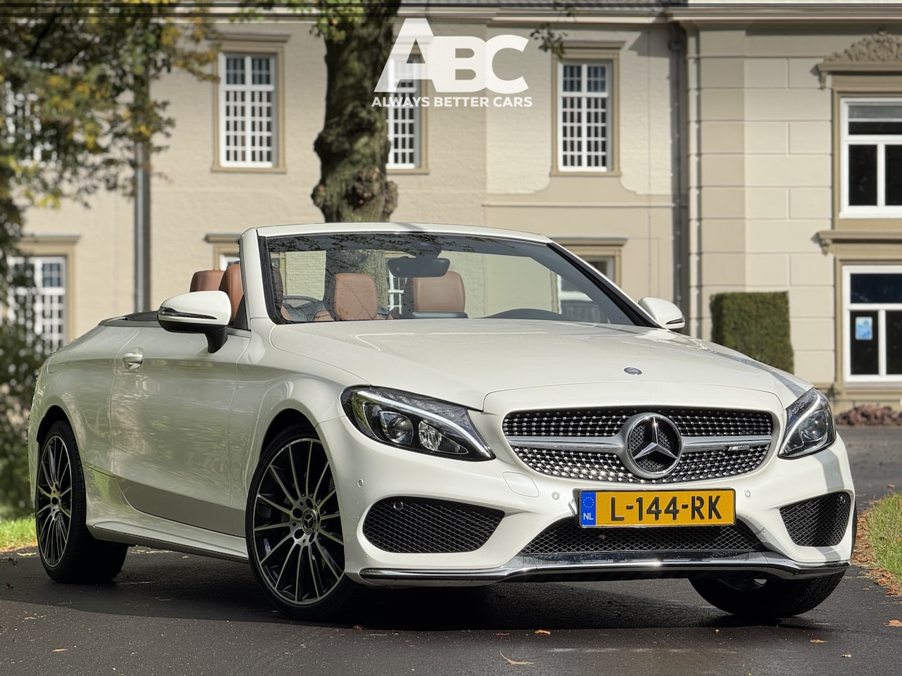 Mercedes-Benz C-klasse Cabrio - 200 Prestige AMG Diamond White - AutoWereld.nl