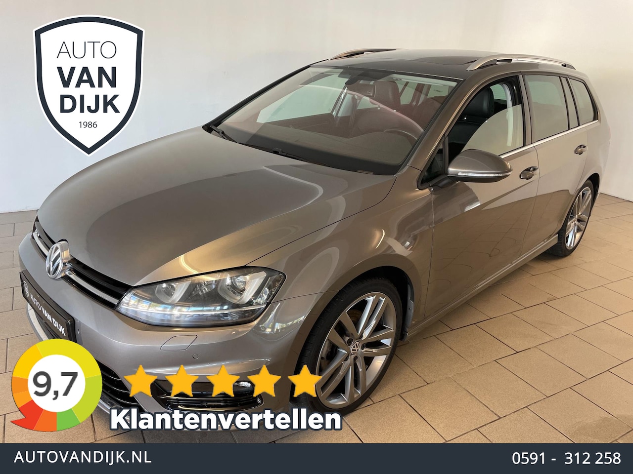 Volkswagen Golf Variant - 1.4 TSI Highline R-Line PANO CLIMA NAVI CRUISE BT CAMERA PDC STOELVERW PRIVACGLAS ZEER NET - AutoWereld.nl