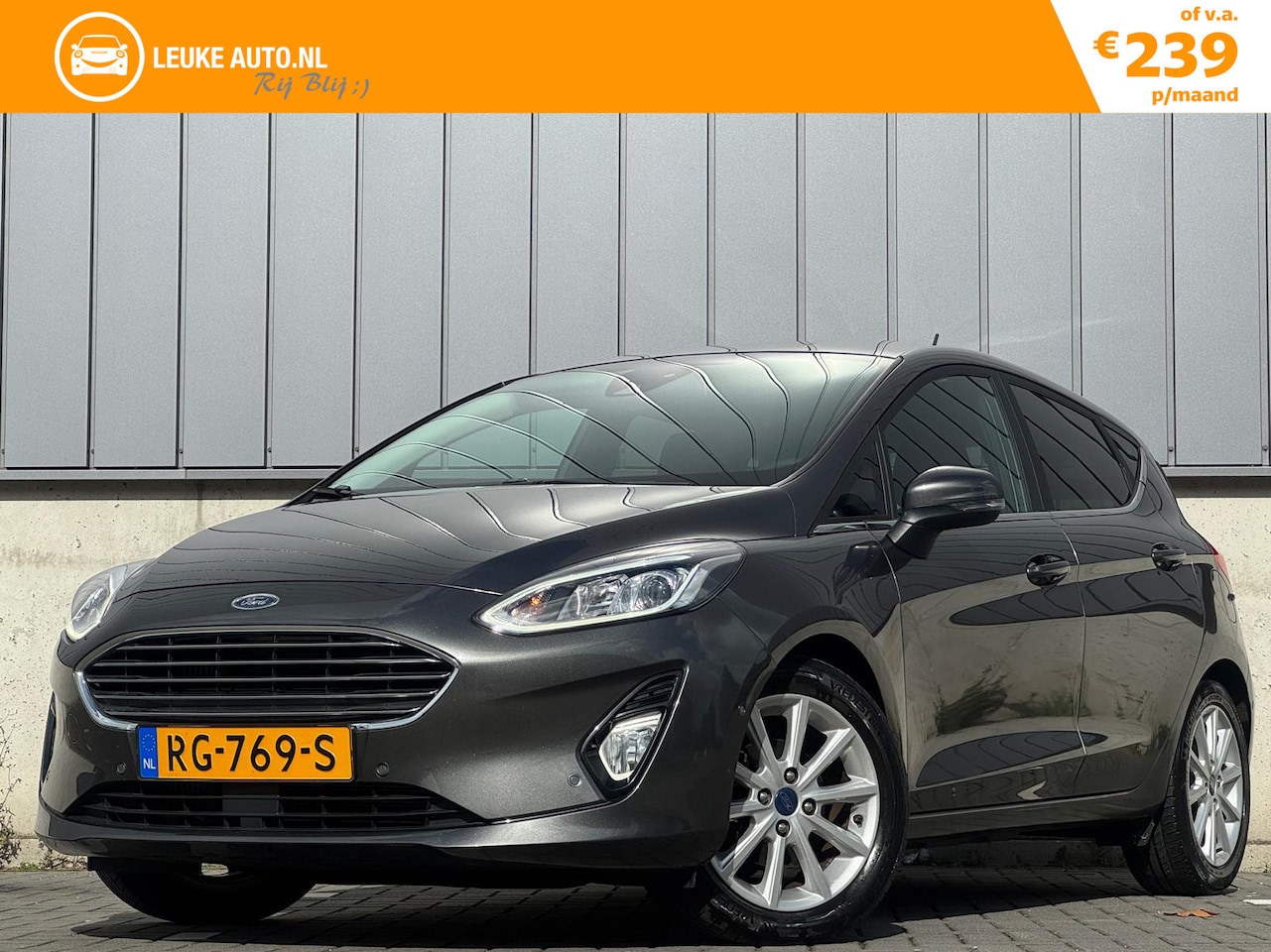 Ford Fiesta - 1.0 Eco. 100PK Titanium B&O Trekhaak NL-Auto Navi Clima - AutoWereld.nl