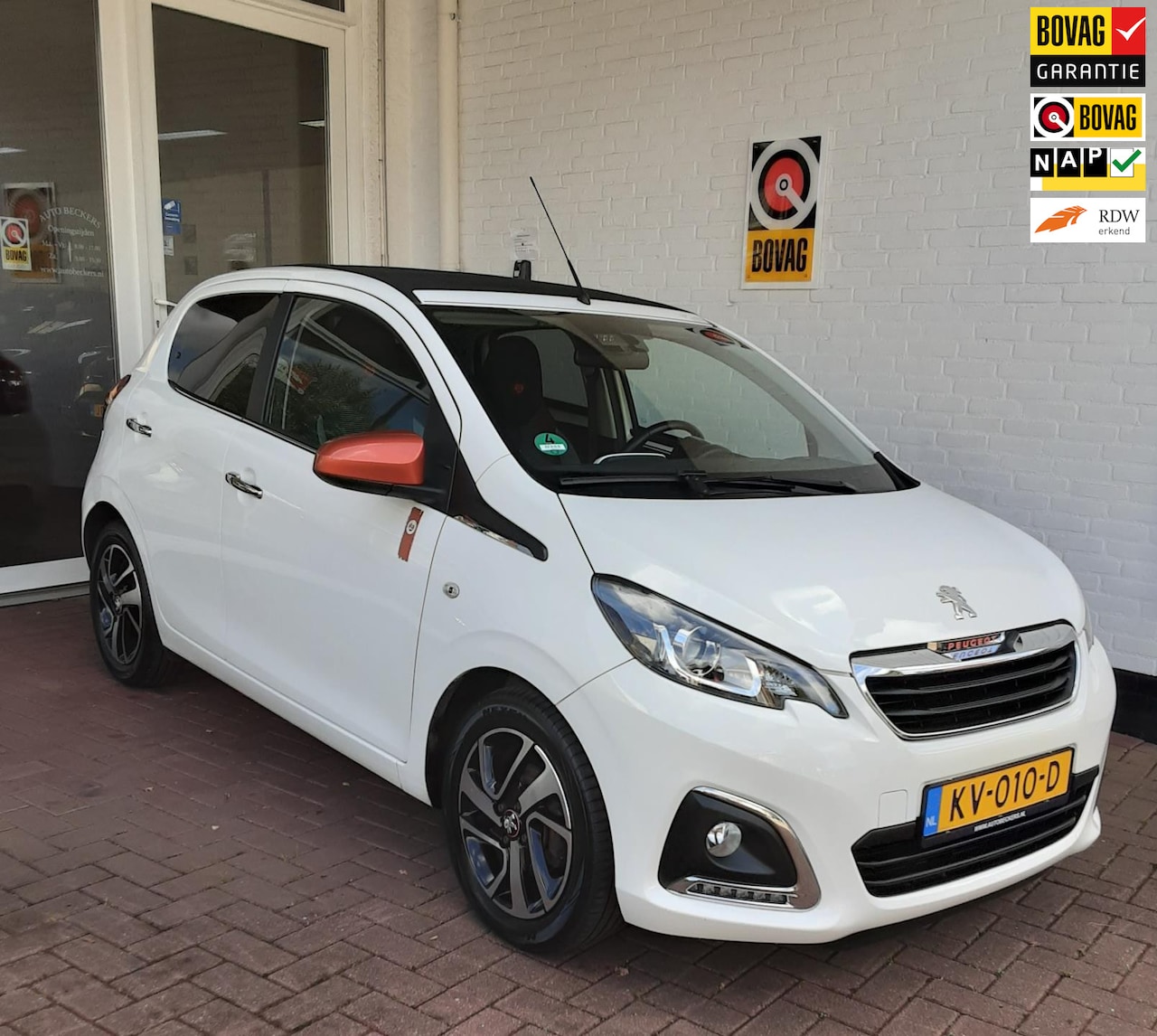 Peugeot 108 - 1.2 Puretech TOP! Roland Garros * NWE DISTR.RIEM / CABRIO /CRUISE CONTROL* - AutoWereld.nl
