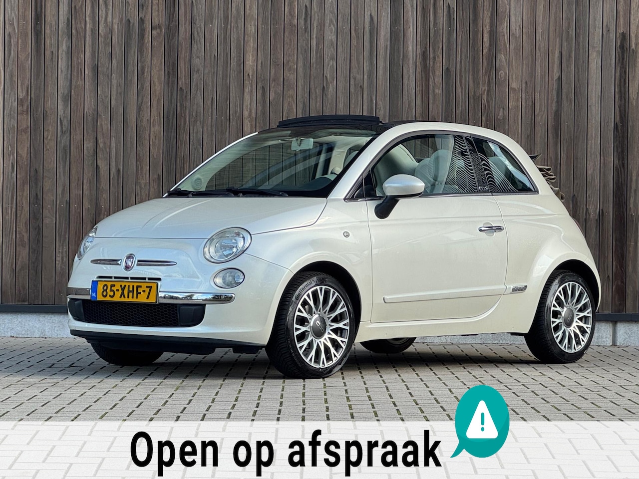 Fiat 500 C - 1.2 Lounge |Parelmoer Wit| - AutoWereld.nl