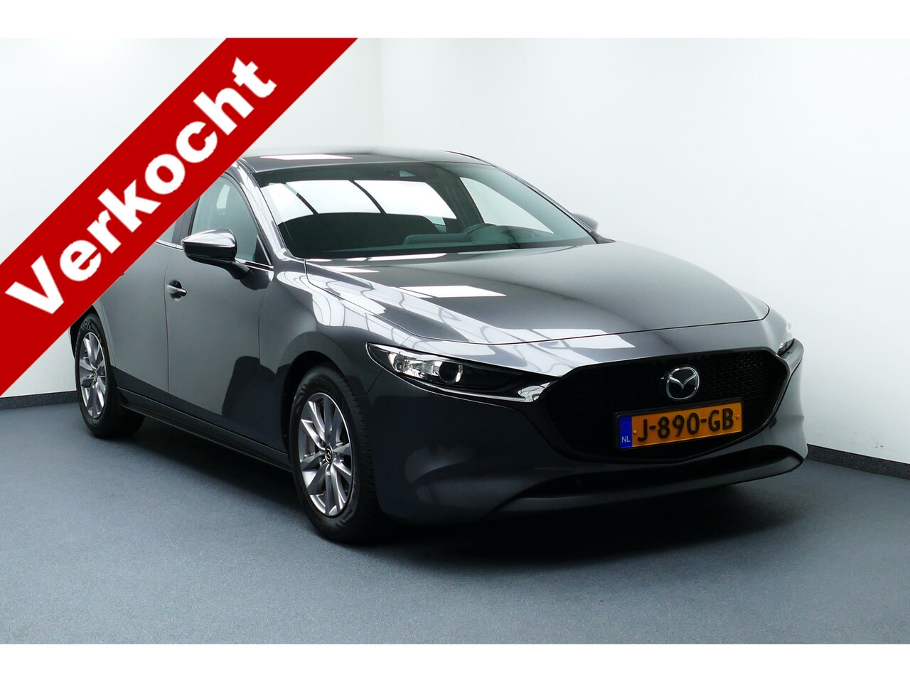 Mazda 3 - 2.0 e-SkyActiv-G M Hybrid 122. Adaptief Cruise, Navi, Led, StoelVerw, Haak 1300kg - AutoWereld.nl