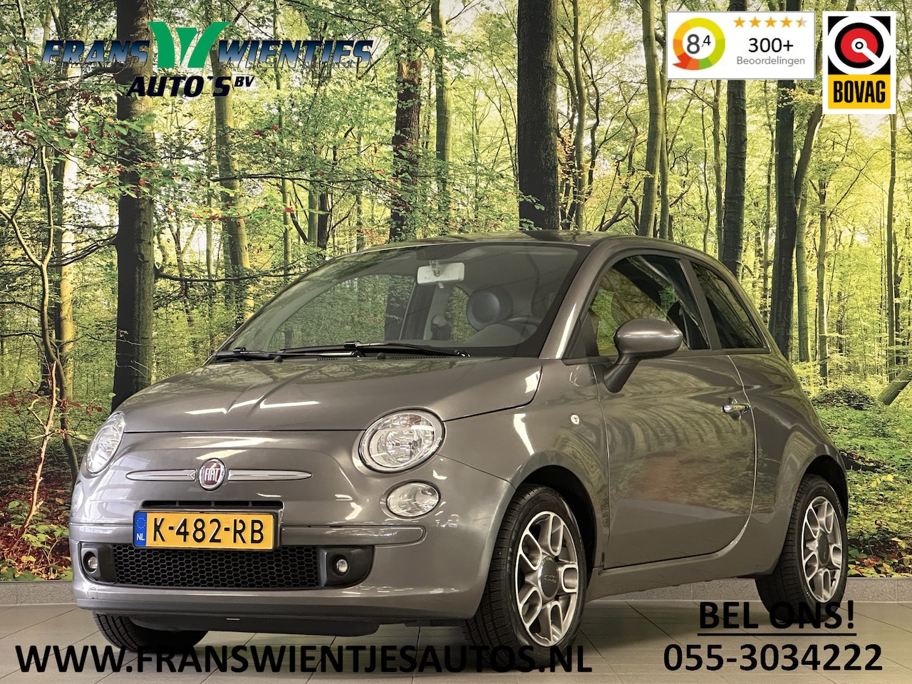 Fiat 500 - 1.2 Pop | 4 cilinder | Airconditioning | Radio/cd-speler | Blue&Me | Lichtmetaal 15" | Ele - AutoWereld.nl