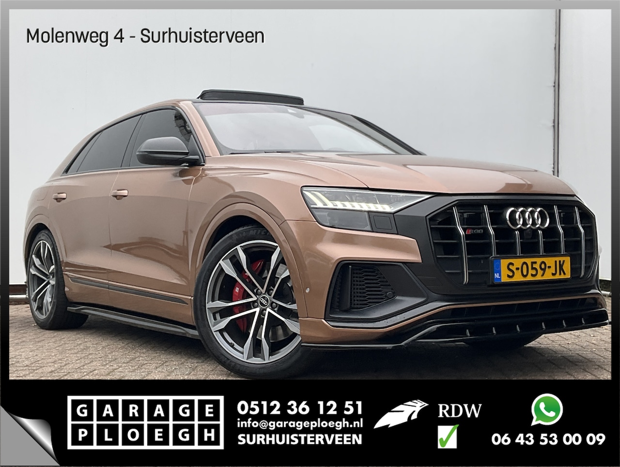 Audi Q8 - 4.0 TDI SQ8 NightVision Carboninleg B&O Sfeerverl HUD 360° Trekhaak - AutoWereld.nl